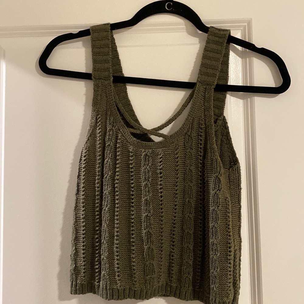 Knit sweater tank